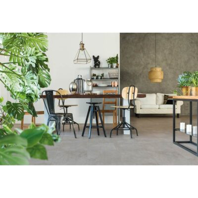 Piso PORCELANATO - Caliza Rectificado Gris Caras Diferenciadas 40X88