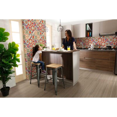 Piso PORCELANATO - Charleston Cenizo Multitono 24x120