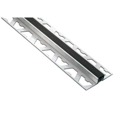 Aluminio Junta Dilatacion Euro 12mm x 2,50m Gris
