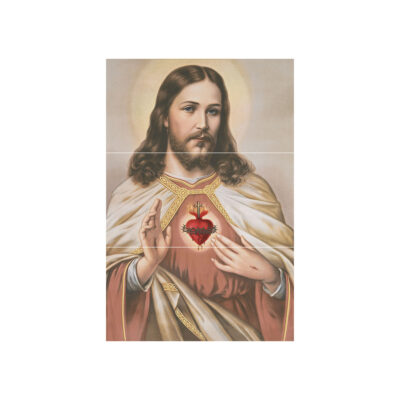 Mural Jesús De Nazareth Multicolor 3Pcs Cara Única 30X60