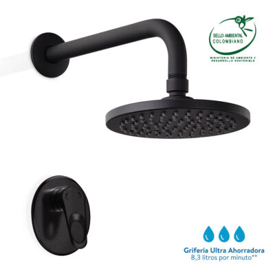 Ducha Monocontrol Koral PRO Mate Black