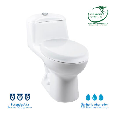 Sanitario Smart Alongado Blanco