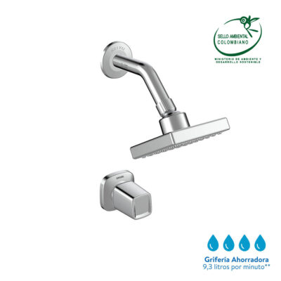 Ducha Sencilla Solid Cromo