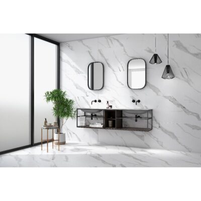 Gres Porcelánico Statuario Matt 60x120 caras diferenciadas