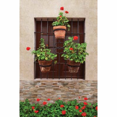 Pared Santa María Brillante Multicolor Cara Única 30x45