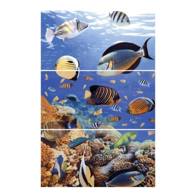 Mural Aguamarina Multicolor Cara Única 30x60