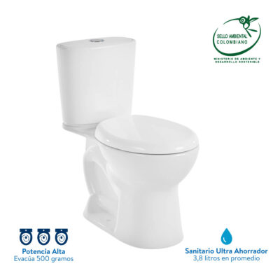 Sanitario Aluvia redondo blanco