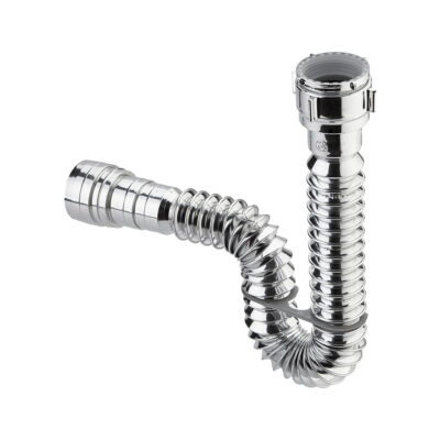 Sifón flexible metalizado