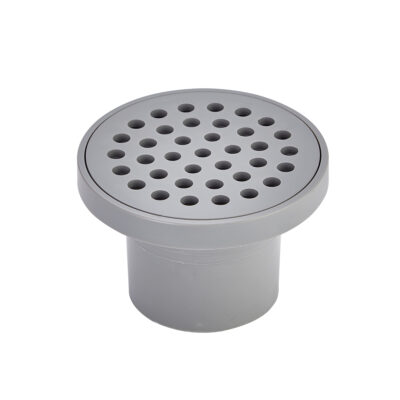 Rejilla redonda 3 pulgadas gris