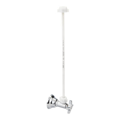 kit regulación satinada + acople 40 cm sanitarios